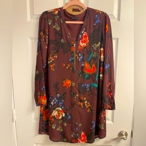 Express Shirtdress with Optional Tie Waist; Convertible sleeves; Sz M;